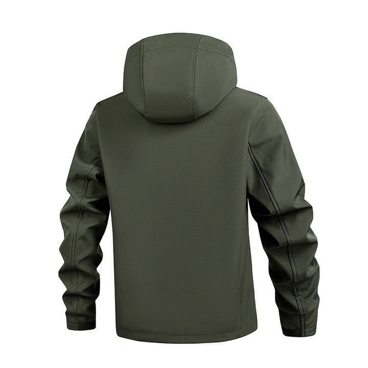 Herren Funktionsjacke mit atmungsaktiven Eigenschaften und verstellbarem Kapuzensystem Echoarchiv