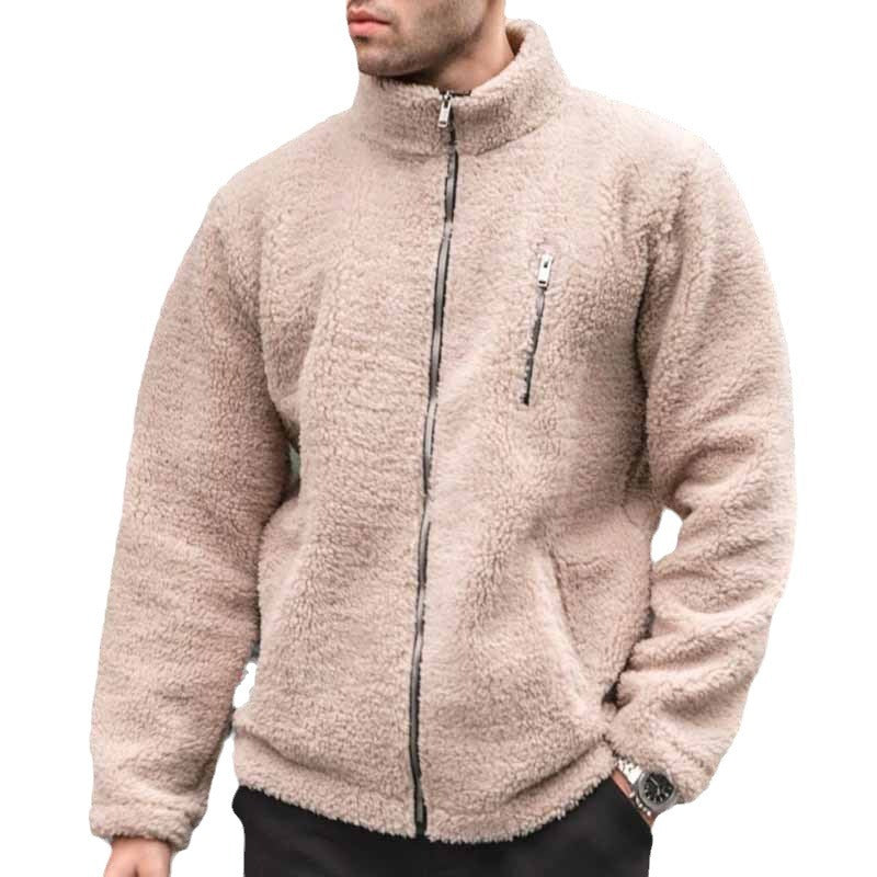 Herren kuschelige Fleecejacke mit praktischem Reißverschluss – Taviero