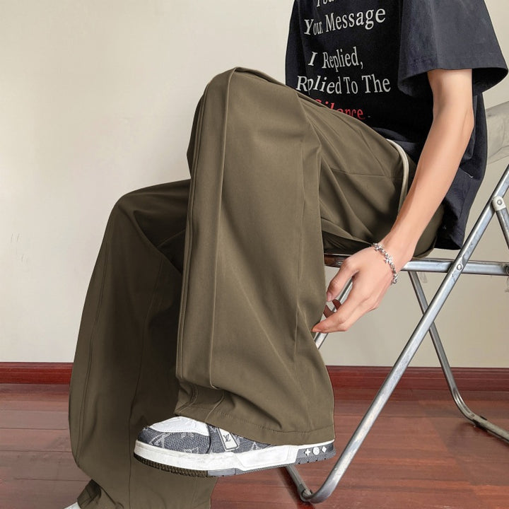 Herren elegante Freizeithose im stilvollem Schnitt mit elastischem Bund Echoarchiv