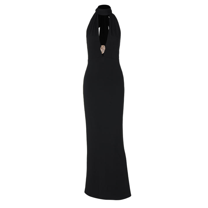 Damen Elegantes Halter-Maxikleid mit verführerischem Ausschnitt Echo Archiv