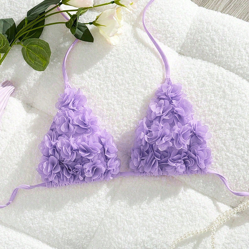 Damen Triangel-Bikini mit floralem 3D-Design Echo Archiv