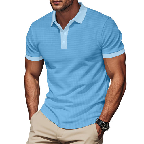 Herren Sportliches Poloshirt mit feuchtigkeitsableitenden Eigenschaften und strukturiertem Design Echoarchiv