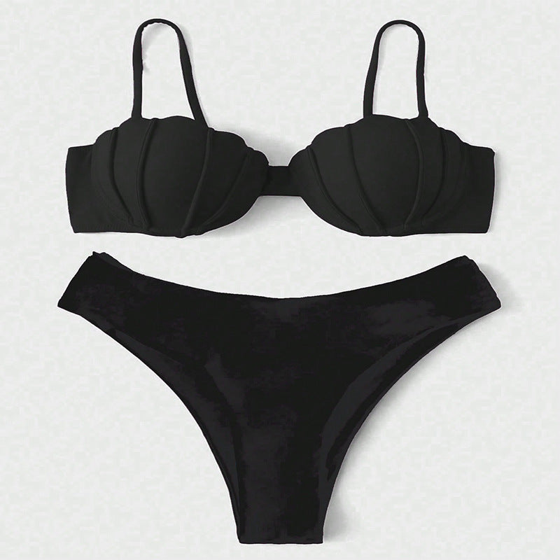 Damen Bikini-Set mit strukturierter Schalen-Optik Echo Archiv