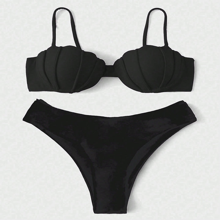 Damen Bikini-Set mit strukturierter Schalen-Optik Echo Archiv