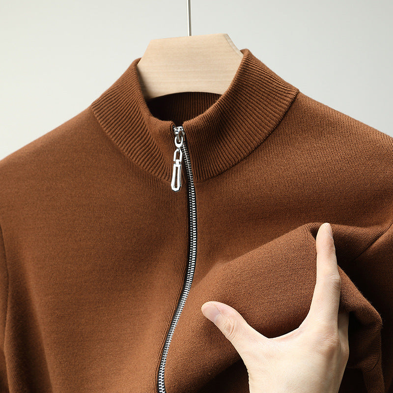 Herren elegante Strickjacke mit praktischem Reißverschluss Echoarchiv