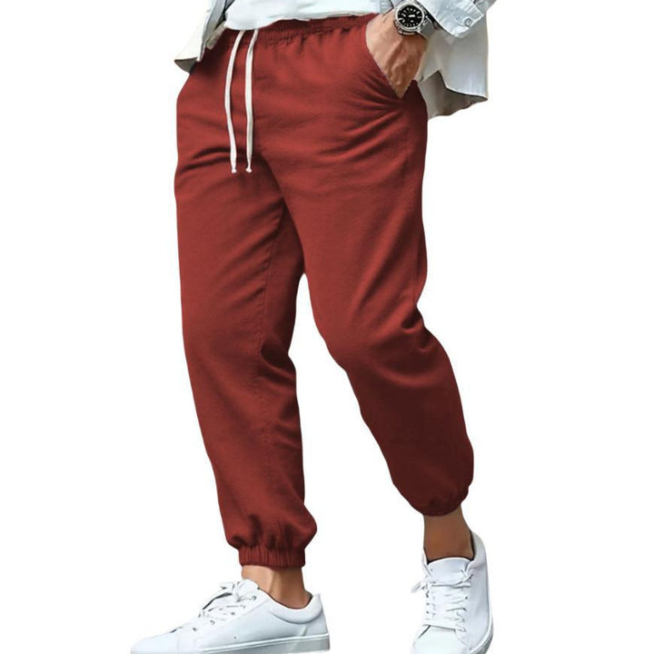 Herren nan tapered Sweat-Jogger mit elastischem Bund, Kordelzug und eingeschlossenen Bündchen Echo Archiv
