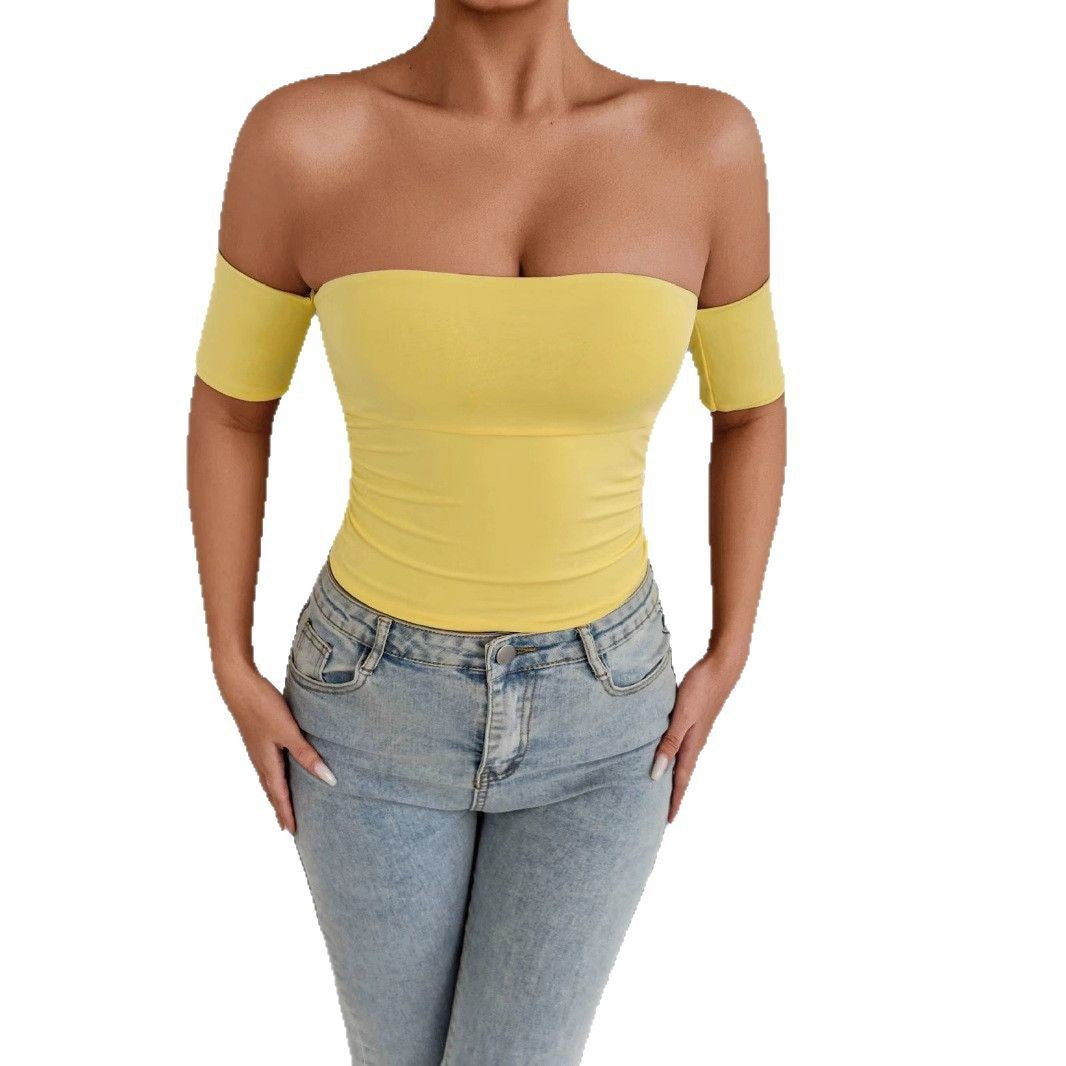 Damen Off-Shoulder Top mit figurformendem Schnitt Echo Archiv