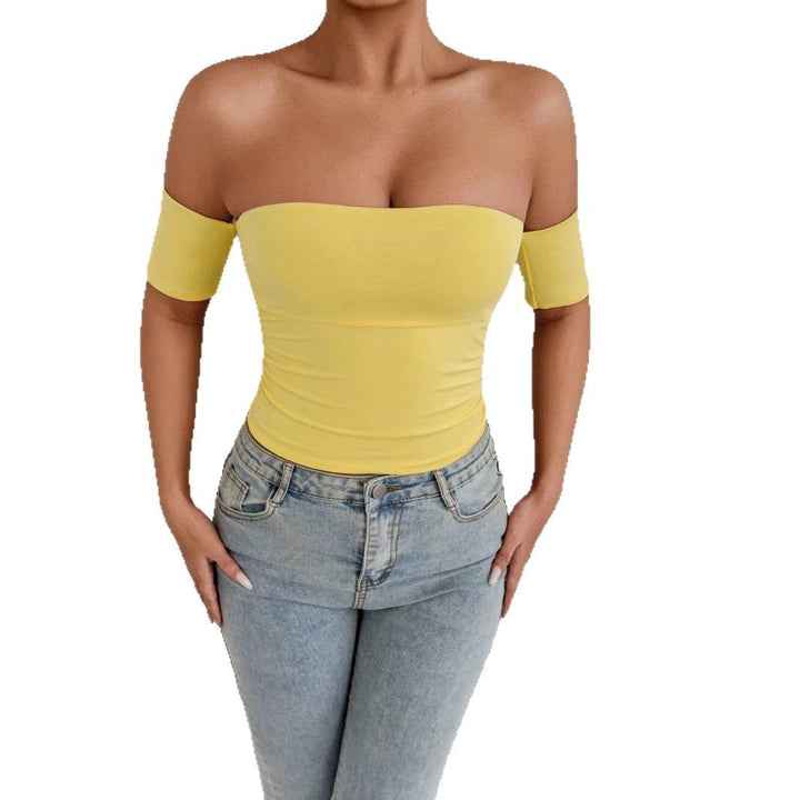 Damen Off-Shoulder Top mit figurformendem Schnitt Echo Archiv