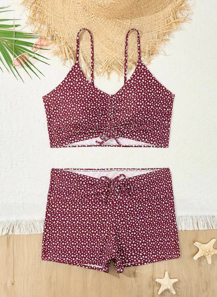 Damen Sportliches Bikini-Set mit verstellbaren Trägern Echo Archiv