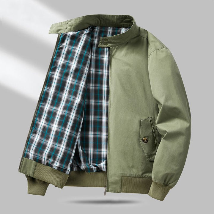 Herren Leichte Übergangsjacke mit Karo-Innenfutter Echo Archiv