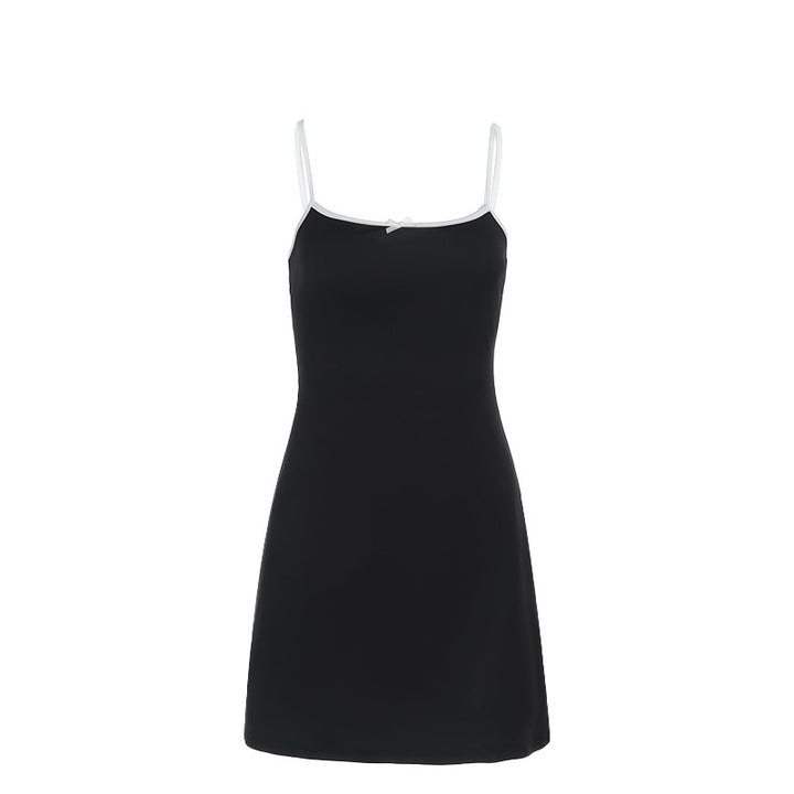 Damen lässiges Sommerkleid mit verstellbaren Spaghettiträgern Echo Archiv