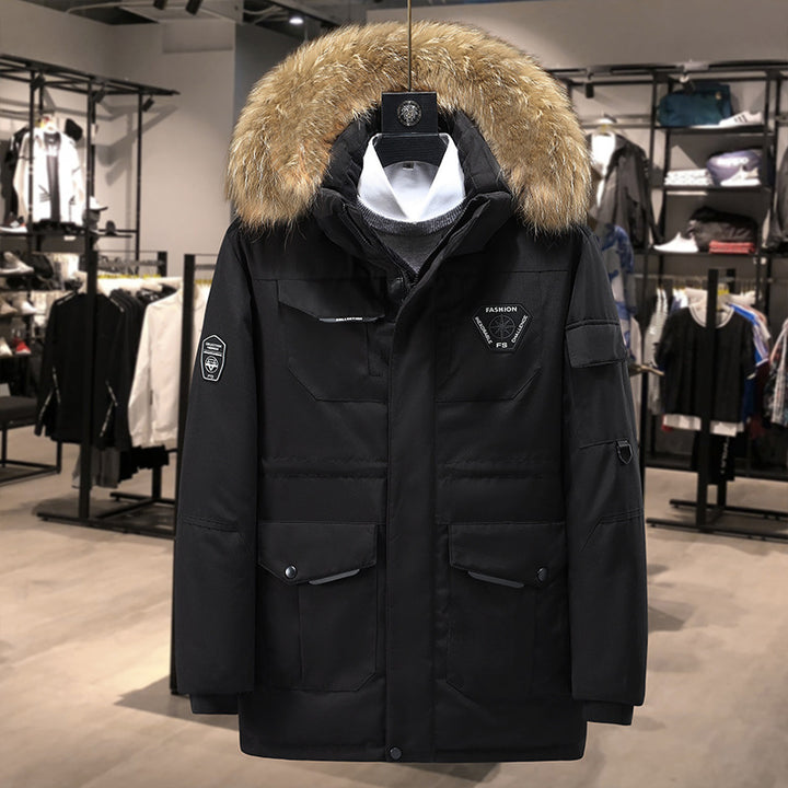 Herren Premium Expeditionsparka mit Kunstfellkragen, winddichter Membran und multifunktionalen Taschen Echo Archiv