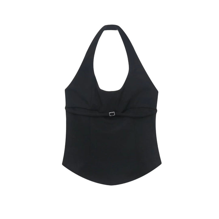 Damen elegantes Neckholder-Oberteil mit raffiniertem Knoten-Detail Echo Archiv