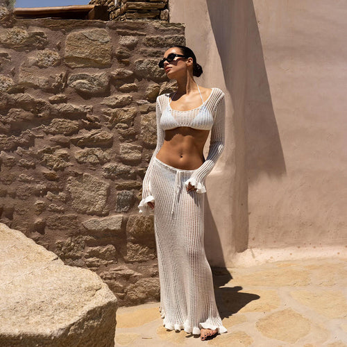Damen elegantes und durchscheinendes Strandset Echo Archiv