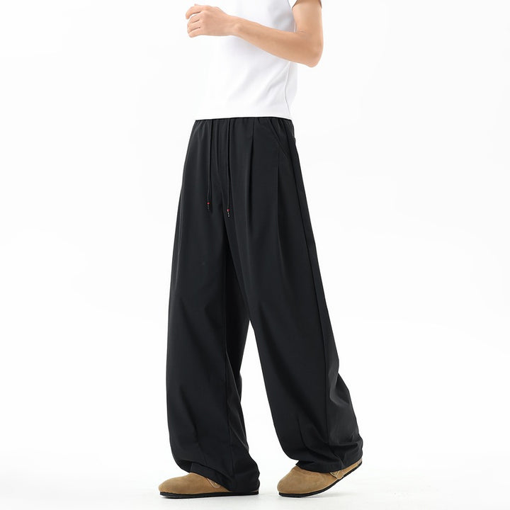 Damen Extraweite Palazzo‑Hose im Oversize‑Baggy‑Schnitt mit Elastbund & Tunnelzug Echoarchiv