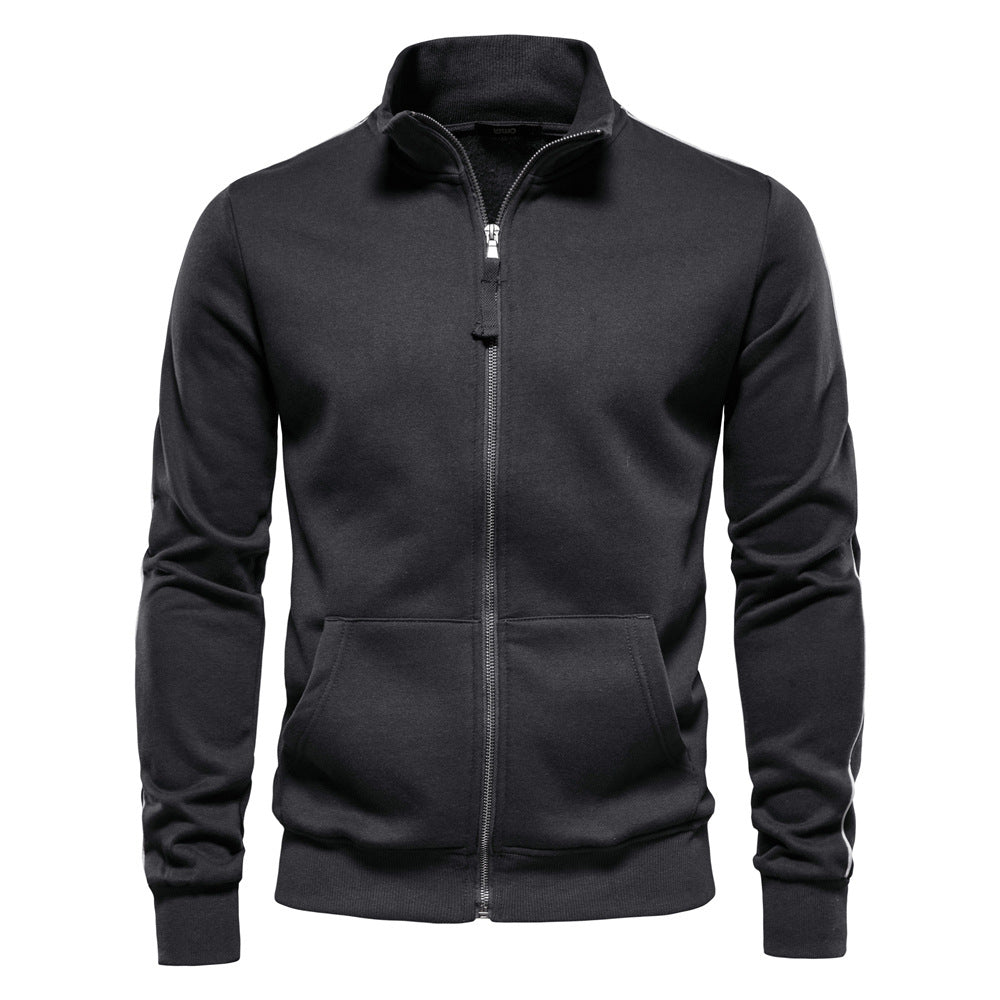 Herren SwEchoarchivtjacke mit hohem Kragen und durchgehendem Reißverschluss Echoarchiv