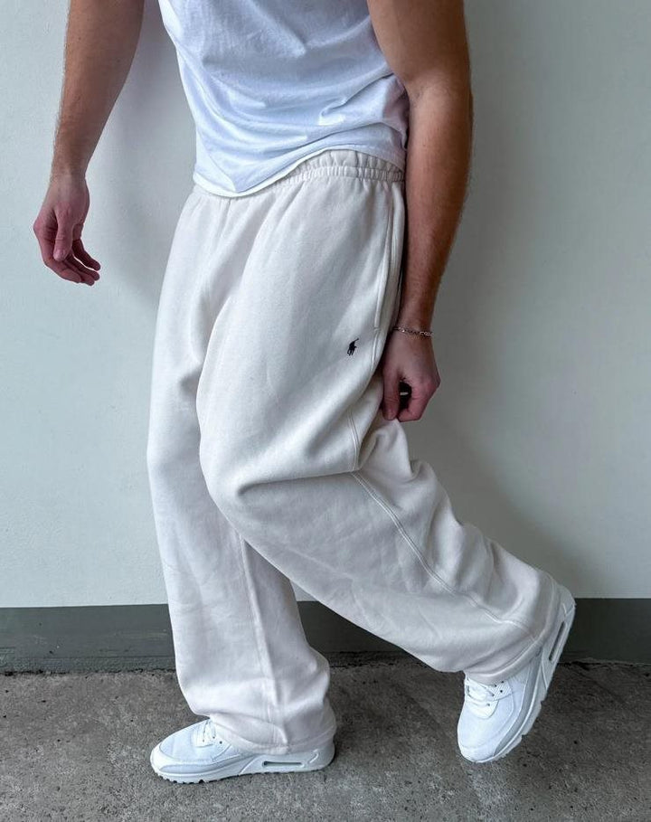 Herren Weite Baggy-Sweathose mit elastischem Bund und Sticklogo Echo Archiv