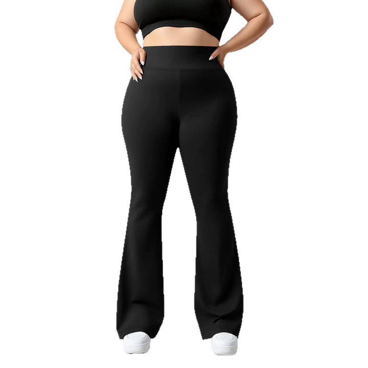 Damen Flare-Leggings mit hohem Bund, butterweichem Stretch und formender Hüftnaht echoarchiv-