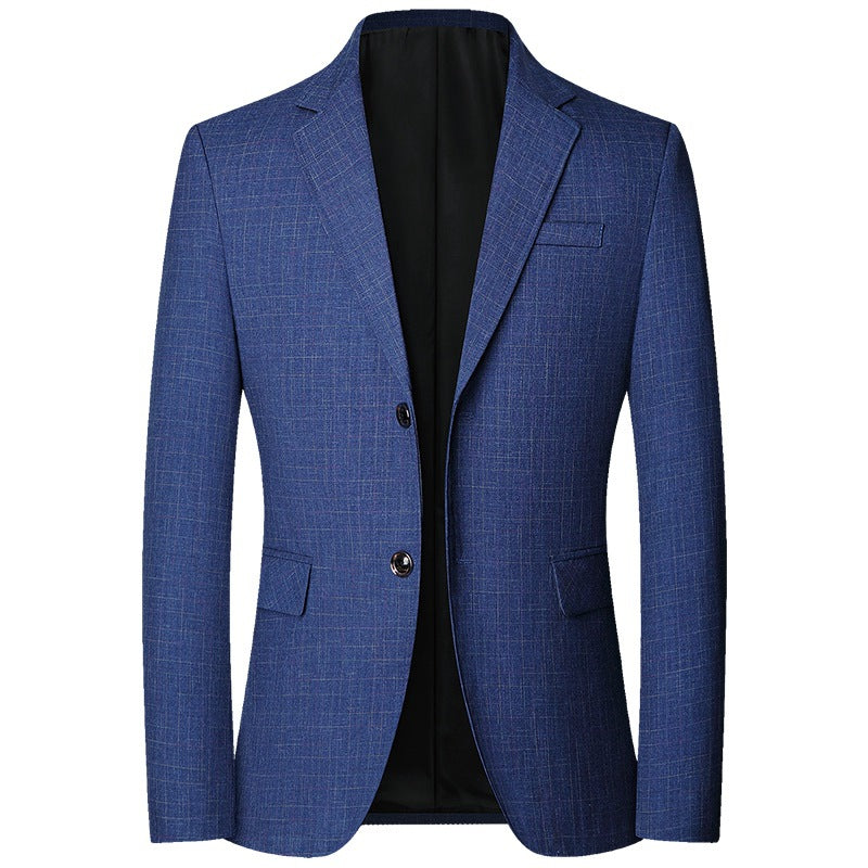 Herren Slim-Fit Sakko aus leichtem Mischgewebe mit Struktur – Tianoro