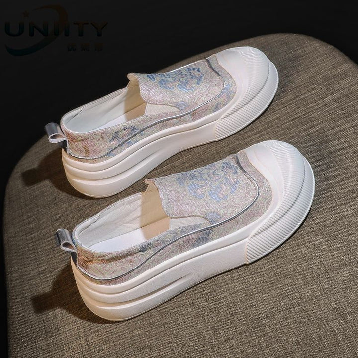 Damen Slip-On Sneakers mit elastischem Obermaterial und dämpfender Sohle Echo Archiv