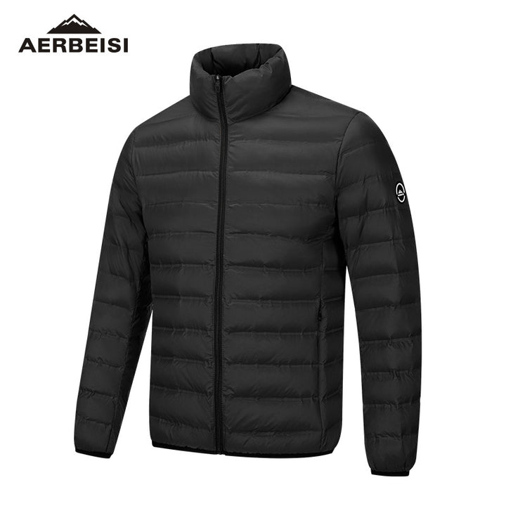 Herren ultraleichte Stepp-Daunenjacke mit Stehkragen Echoarchiv