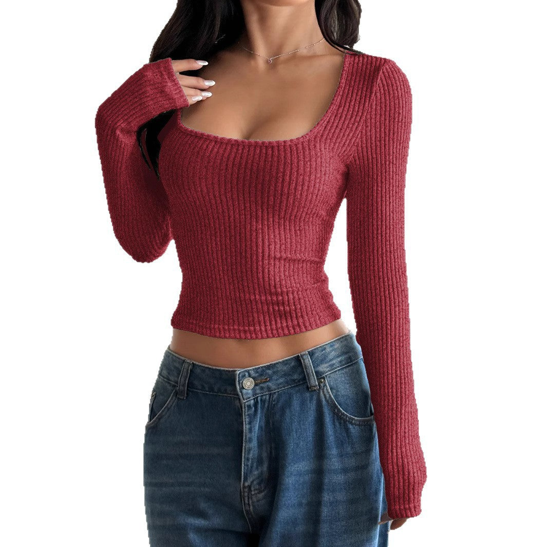 Damen Crop-Top mit geripptem Design Echo Archiv