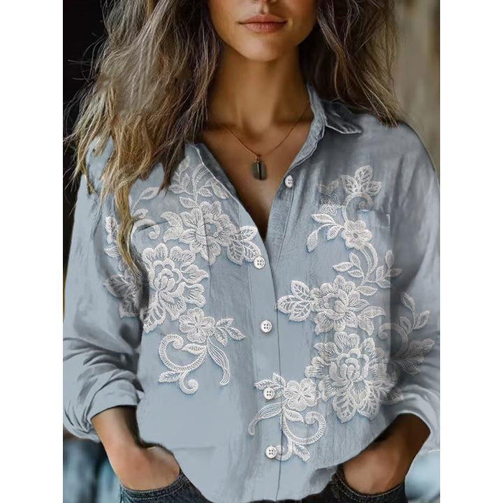 Damen Modische Bluse mit Paisleymuster Echoarchiv