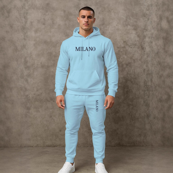 Herren modischer Hoodie und Jogginghose Set Echoarchiv