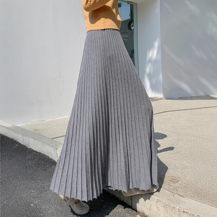 Damen Langer plissierter Rock Echo Archiv