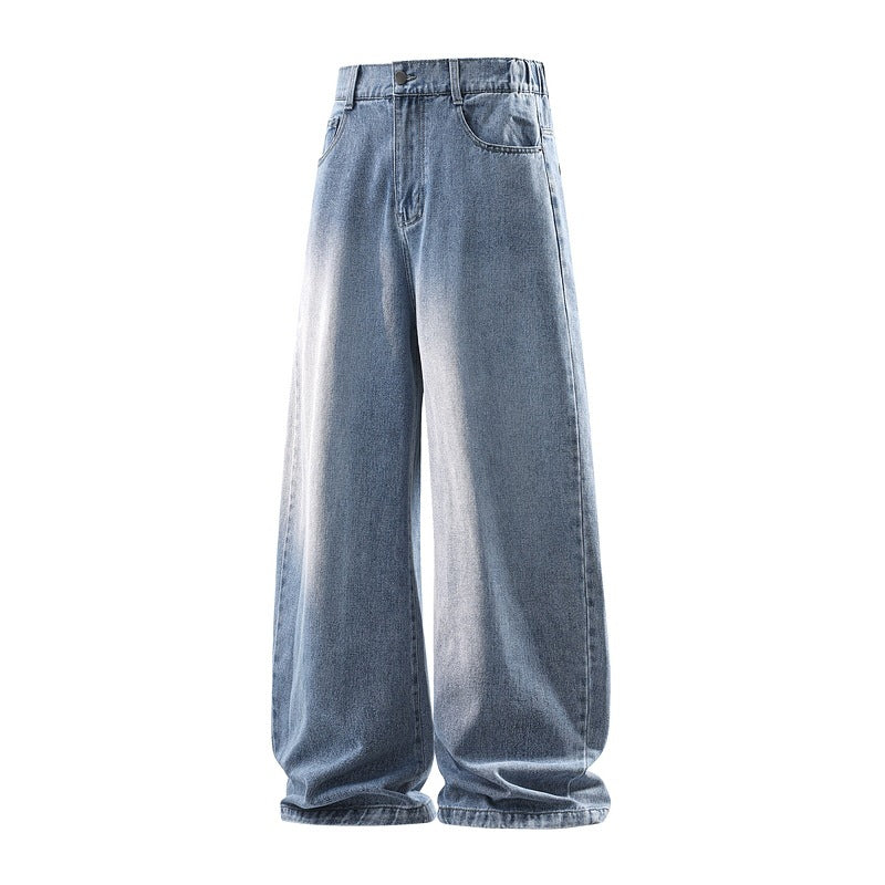Damen Weite Jeanshose mit hohem Bund, elastischem Taillenbund und Baggy‑Silhouette Echoarchiv