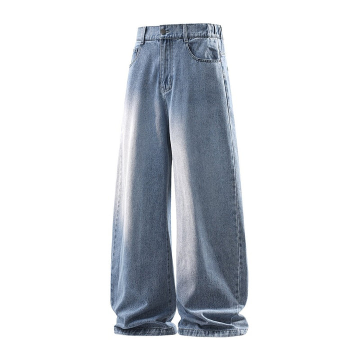 Damen Weite Jeanshose mit hohem Bund, elastischem Taillenbund und Baggy‑Silhouette Echoarchiv