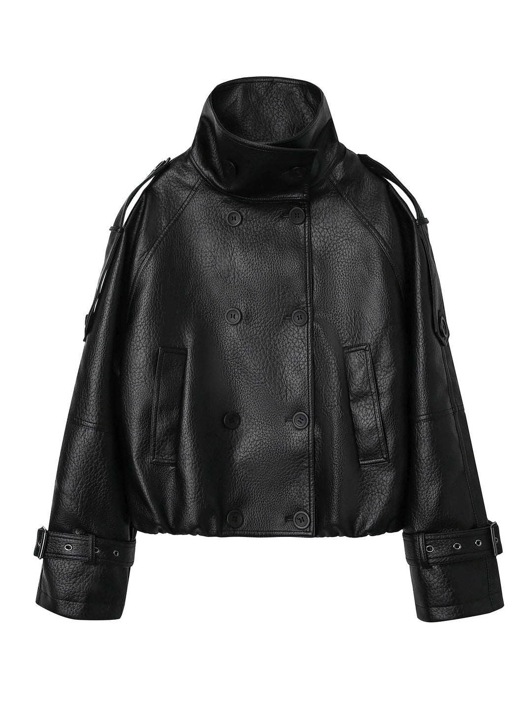 Damen Modische Oversized Lederjacke Echo Archiv
