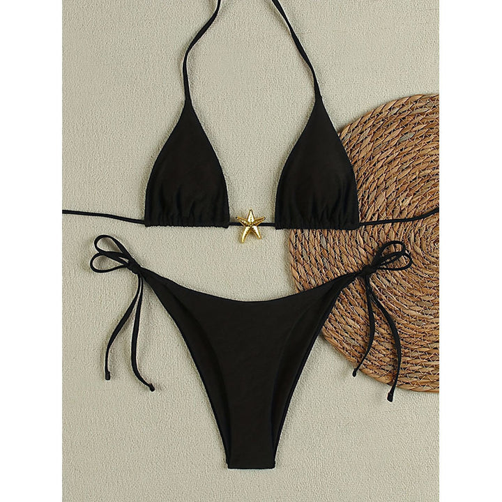 Damen Triangel-Bikini mit Sternen-Applikation Echo Archiv