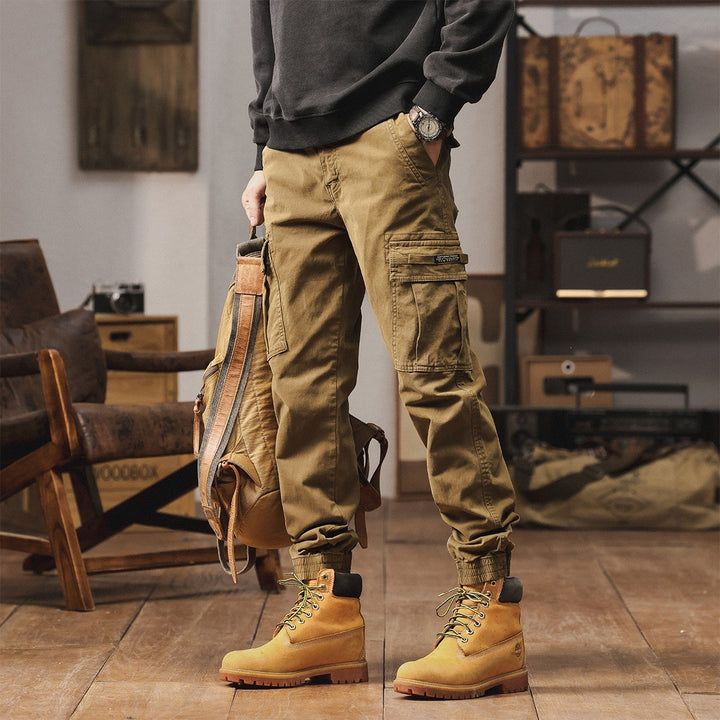 Herren Cargo-Jogginghose mit Multifunktionstaschen & elastischen Bündchen Echoarchiv