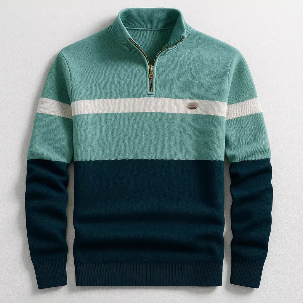 Herren Modischer Halbzip-Pullover