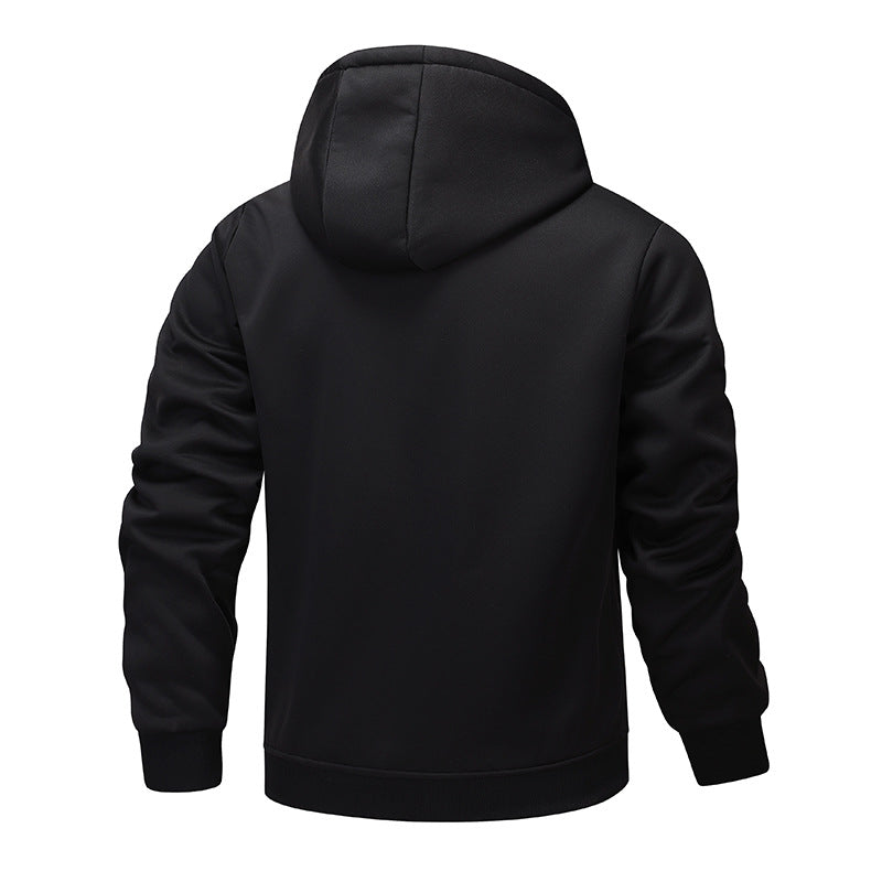 Herren luxuriöser Kapuzenpullover mit flauschigem Futter Echoarchiv