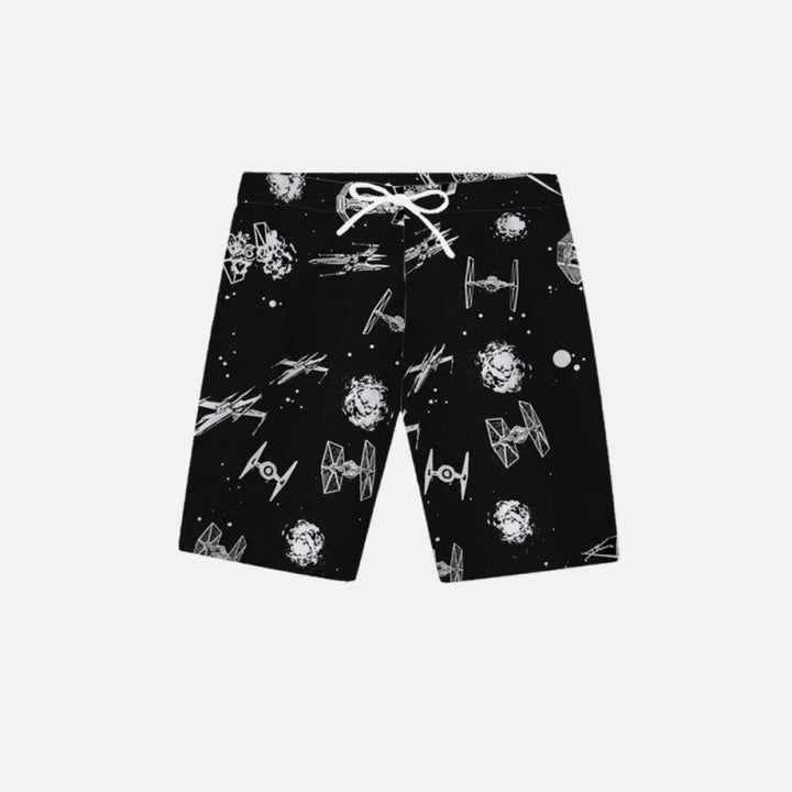 Herren Grafik Psychedelischer Druck Badehose Echoarchiv