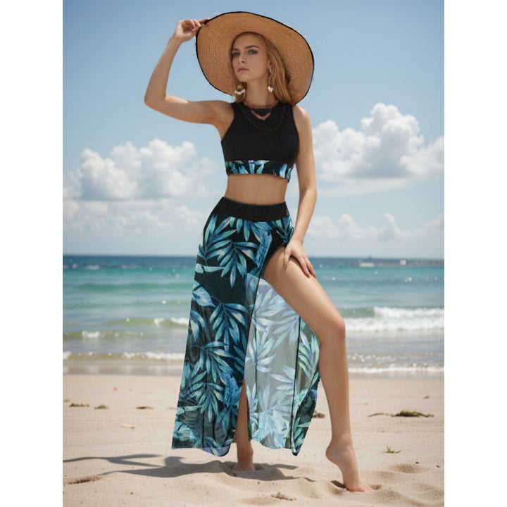 Damen Strandkleid mit modischem Hochschnitt und funktionalem Wickel-Design Echo Archiv