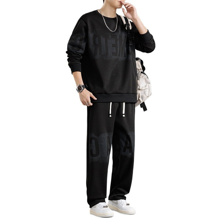 Herren lässiges Sweatshirt-und-Hosen-Set Echoarchiv