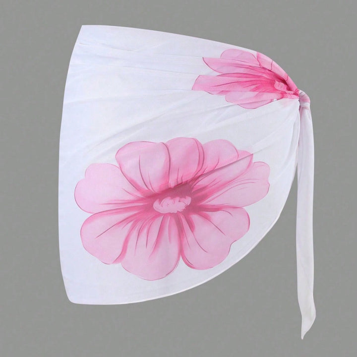 Damen Bikiniset mit floralem Wickeloberteil und hoch geschnittener Hose Echo Archiv