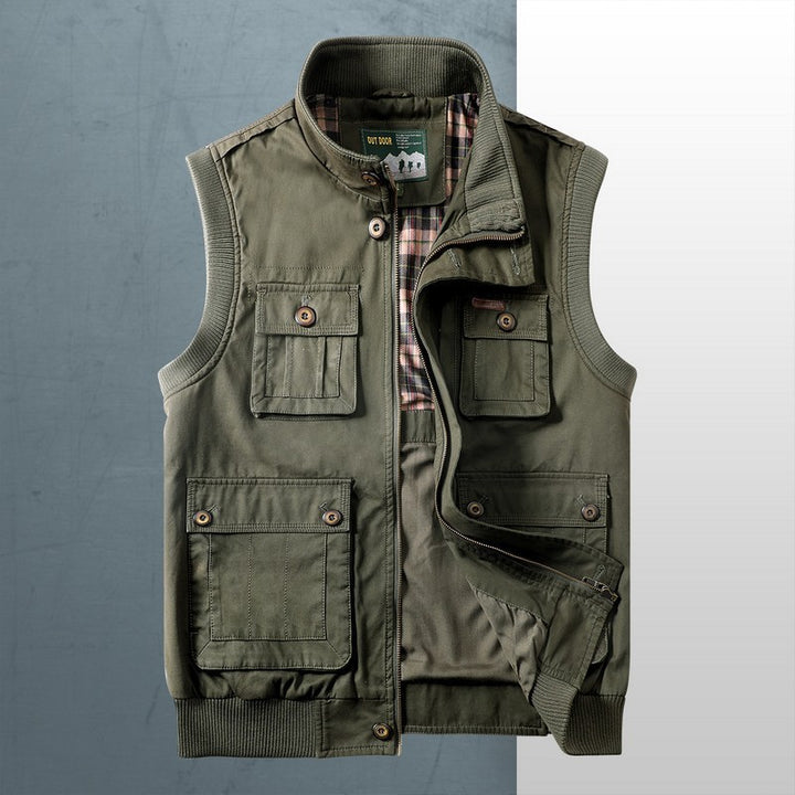 Herren vielseitige Outdoor-Weste mit zahlreichen Taschen Echoarchiv