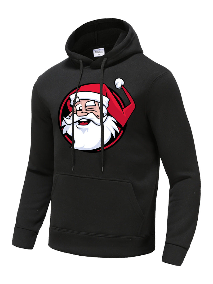 Herren Kapuzenpullover mit kreativem Weihnachtsmotiv Echoarchiv