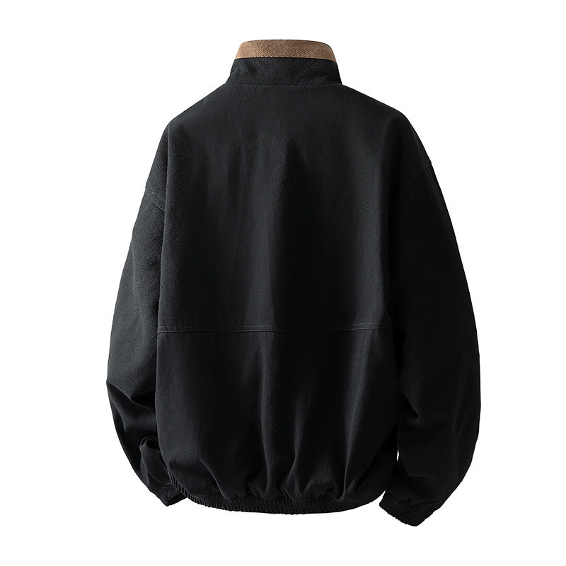 Herren Lässige Übergangsjacke mit hohem Kragen Echo Archiv