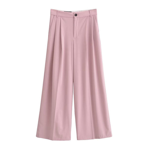 Damen Weite Bundfaltenhose im Palazzo‑Stil mit hoher Taille Echo Archiv