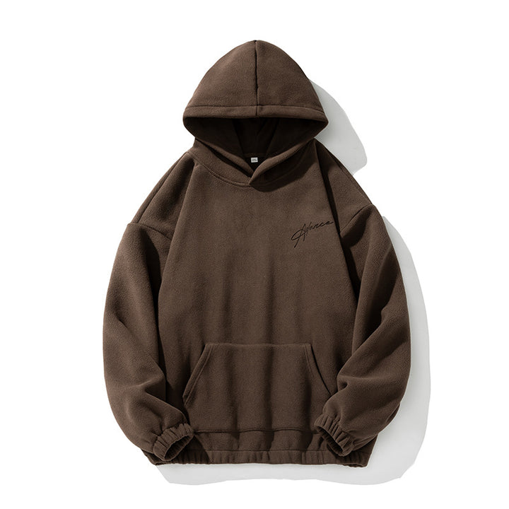 Unisex Schwerer Fleece-Kapuzenpullover im Relaxed-Boxy-Schnitt mit Kängurutasche Echo Archiv