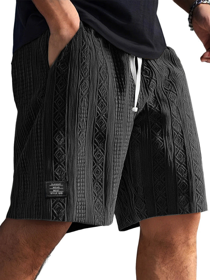 Herren Stilvolle Freizeithosen im lässigen Strickdesign Echoarchiv
