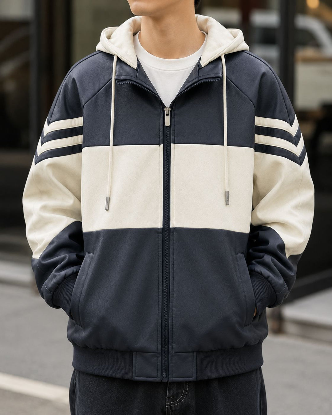 Herren Sportliche Kapuzenjacke 1787797619 – Cavarno