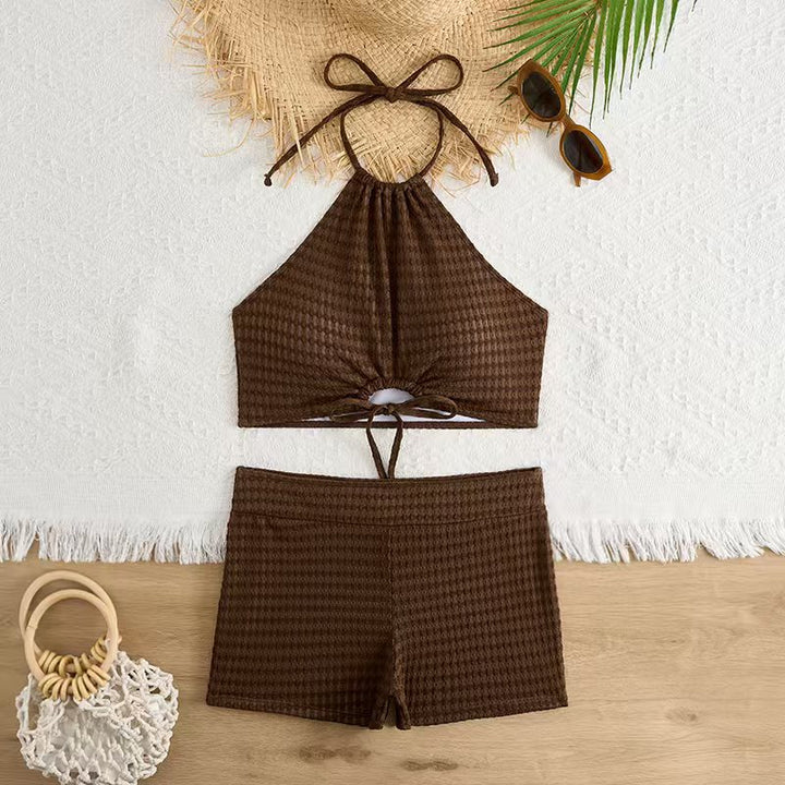 Damen Bikini-Set mit modischem Knotendesign und bequemem Höschen Echo Archiv