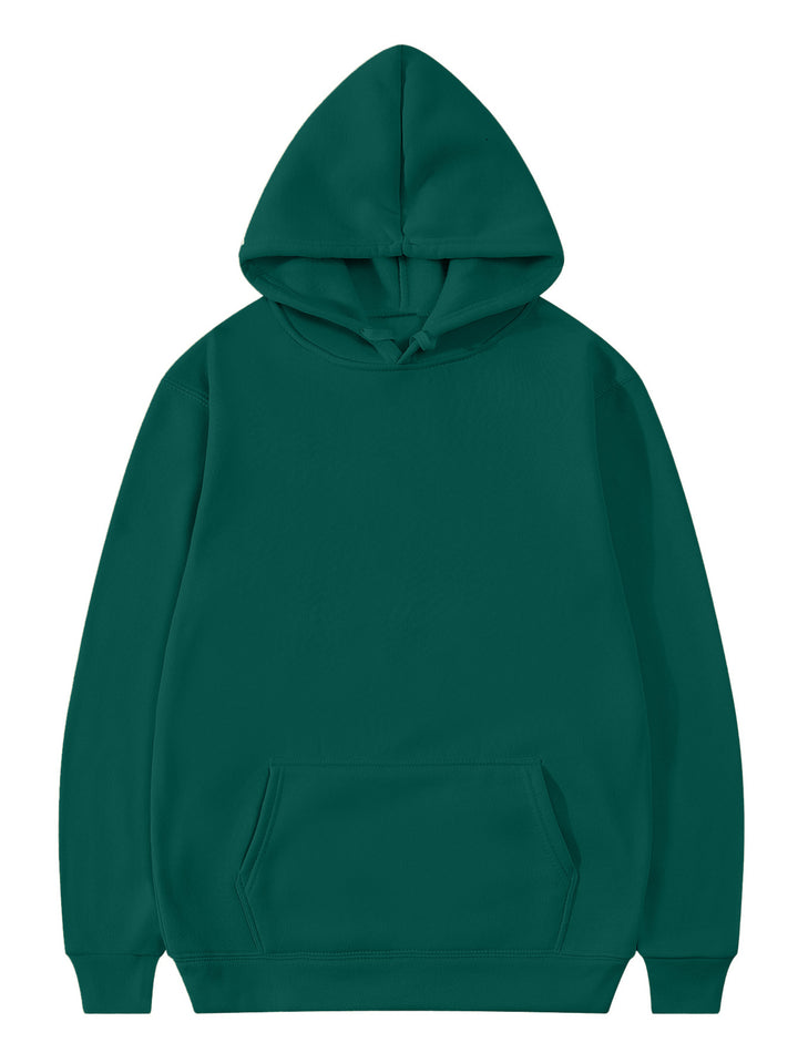 Unisex Oversized Kapuzenpullover aus schwerer Baumwollmischung mit Kängurutasche und gerippten Bündchen Echoarchiv