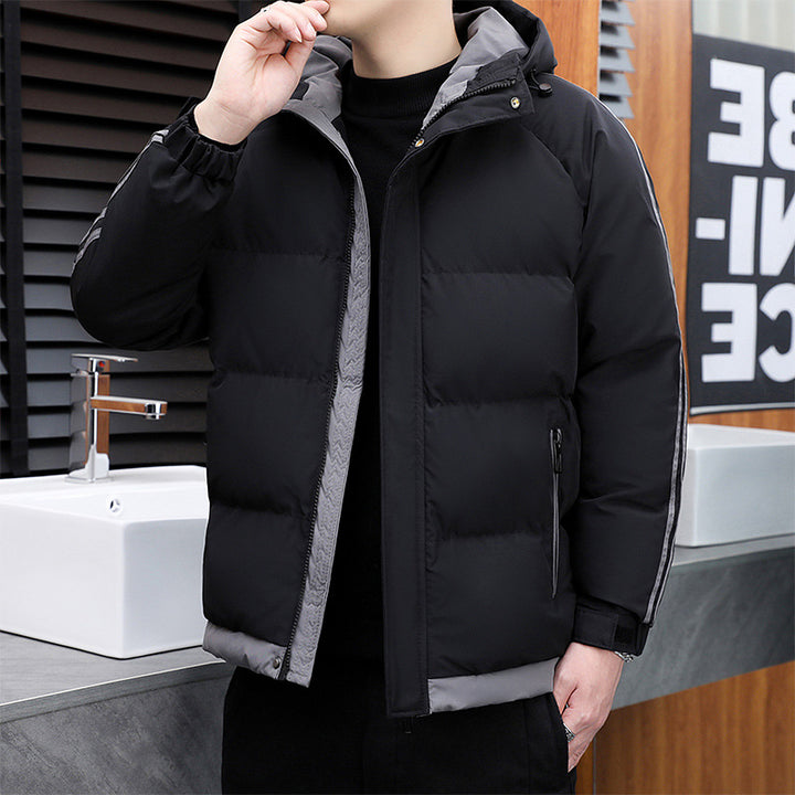 Herren Sportliche Daunenjacke mit hohem Kragen Echoarchiv